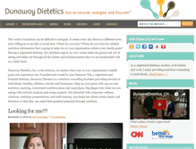 Tablet Screenshot of dunawaydietetics.com